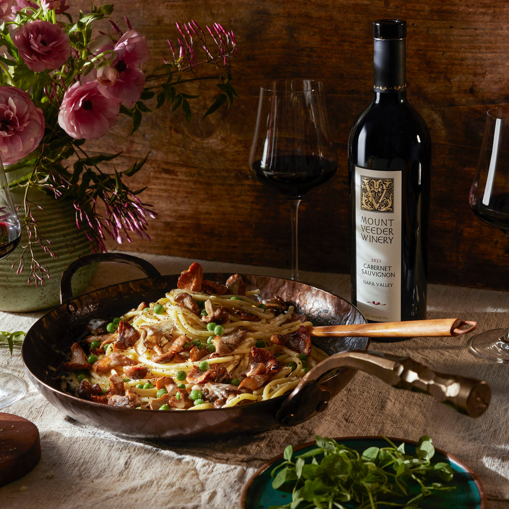 Creamy Spring Wild Mushroom Bucatini